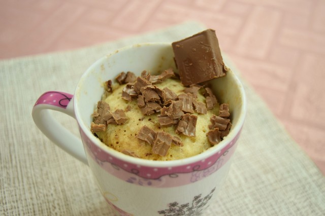 Bolo de Caneca de Chocolate no Microondas